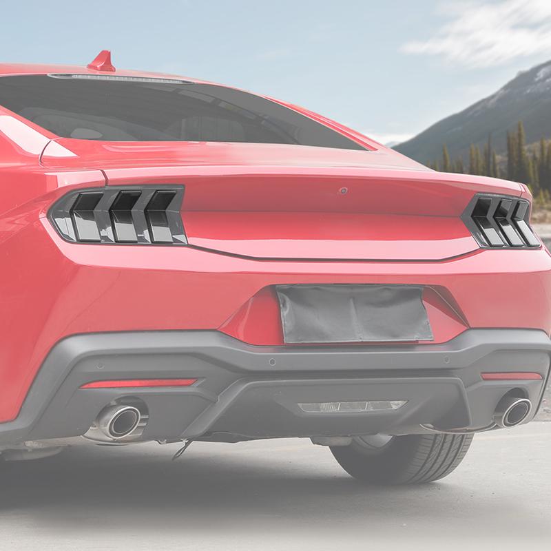 Car Tail Light Cover Taillight Decorative Stickers  For Ford Mustang 2024 Up Car Exterior Accessories, ABS Plastic