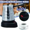 500ml 600W Electric Coffee Maker Pots Kettle Turkish Espresso Percolator Home Stainless Steel Tea Milk Coffee Machine