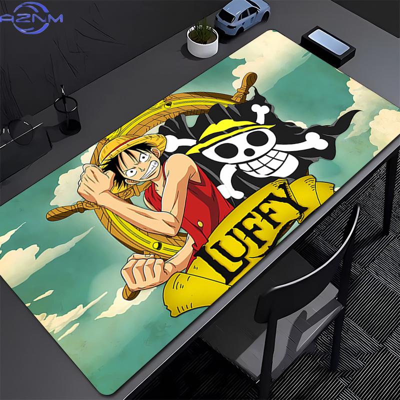 ESports Mouse Pad Office Laptop Computer Smooth Flexible Rubber Gamer Pc Computer Keyboard Pad One Piece Luffy Cm Mosuepad