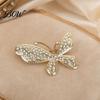 Scarf Jewelry Accessories Rhinestone Butterfly Brooch for Women, Shape Lapel Pin Electroplated Clip, Sweater Cardigan Coat Suit Elegant