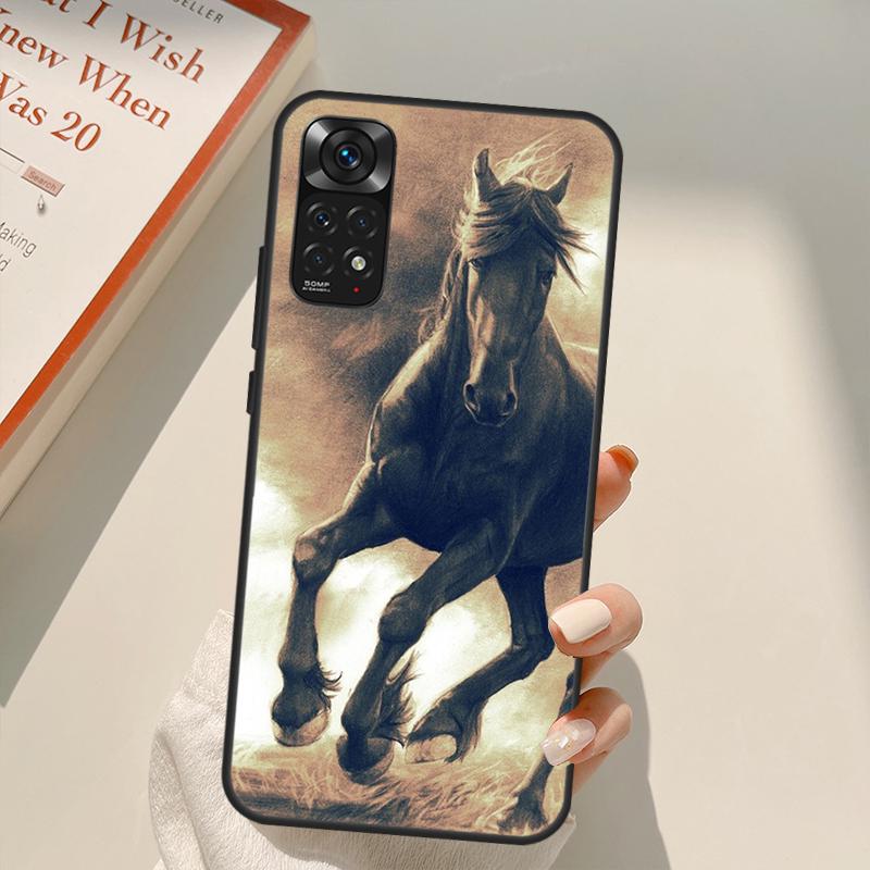 Horses Running Case For Xiaomi Redmi Note 10 8 9 11 Pro 8T 9S 10S 11S Redmi 10C 9C 9A 9T K50 K40 Gaming