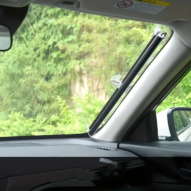 Retractable Shading Curtain Car Auto Side Window Roll Curtain Household Living Rooms Sun Shading Rolling Blinds Windshield Cover