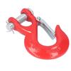 3 8in Clevis Safety Hook Steel 18000lbs Limit Capacity Antirust for Port Off Road Rescue LiftingRed