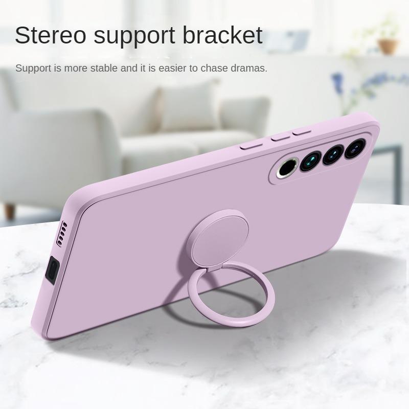 Чехлы для Meizu 20, жидкий силикон, магнитное кольцо, держатель для телефона, чехол-кронштейн для MEIZU 18 17 16 Plus 18S pro 18X, защитный ремешок для объектива камеры
