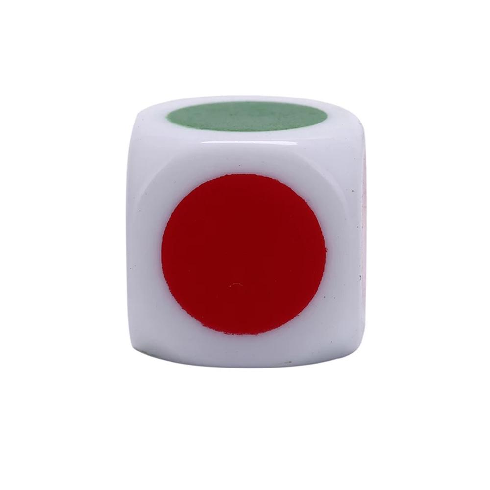Educational Toys Family 16 mm Acrylic Puzzle Game 5Pcs/Lot Six Sided Dices Cube Dice White Color