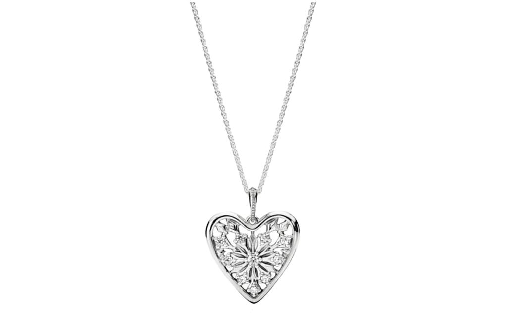 Pandora Zircon With 925 Sterling Silver Necklaces Women's 396369CZ