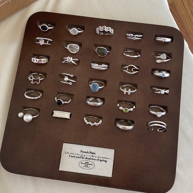 Серебряное уникальное кольцо S925 для женщин, летняя коллекция, модный геометрический дизайн, легкая роскошь