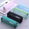 Korean Japanese-Style Transparent Mesh Pencil Case: Cute & Fresh