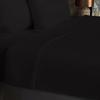 Flat Sheet In Cotton 57 Threads 240x290 Cm UNI Black, by Soleil D'ocre