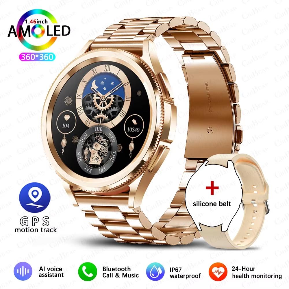 2025 New Watch 6 Classic Smartwatch Men's GPS Sports Fitness Women's Health Waterproof Bluetooth Call Smart Watch for Android IOS