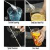 Kitchen Supplies Bar Accessories Fruit Fork Stainless  Steel Mixing Spoon Cocktail Shaker Spoons
