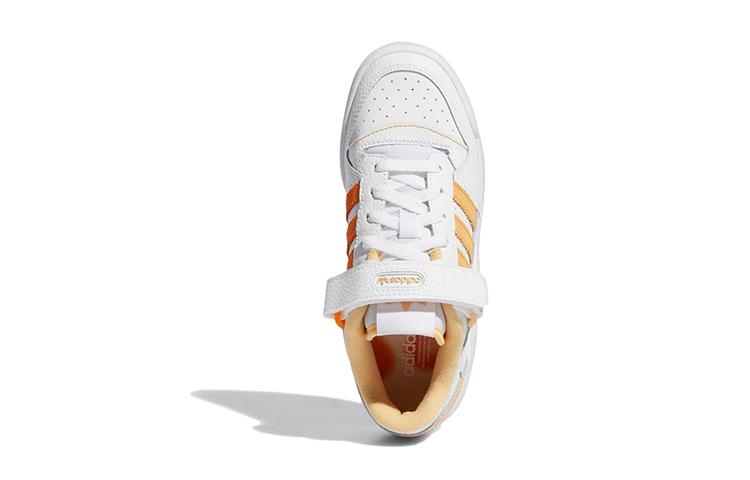 Adidas Originals FORUM Low J Low top Kids' Skateboarding Shoes White Yellow Teenagers GY8368