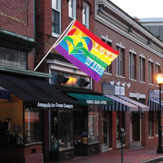 90x150cm Tear-resistant Rainbow Flag Digital Printing Great Large Size LGBT Banner