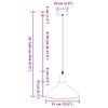 Adjustable Height Pendant Lamp E27 Green Glossy Ø 31 cm Metal