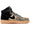 Nike Air Force 1 High 'Brown Camo' (Unisex) Black / Black-Aloe Verde-Gum Medium Brown Skate Shoes AO2410 001