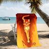 Customizable personalized beach towels Warriors Cats themed designs.Suitable for the beach, yoga, sports;ideal as beach accessories