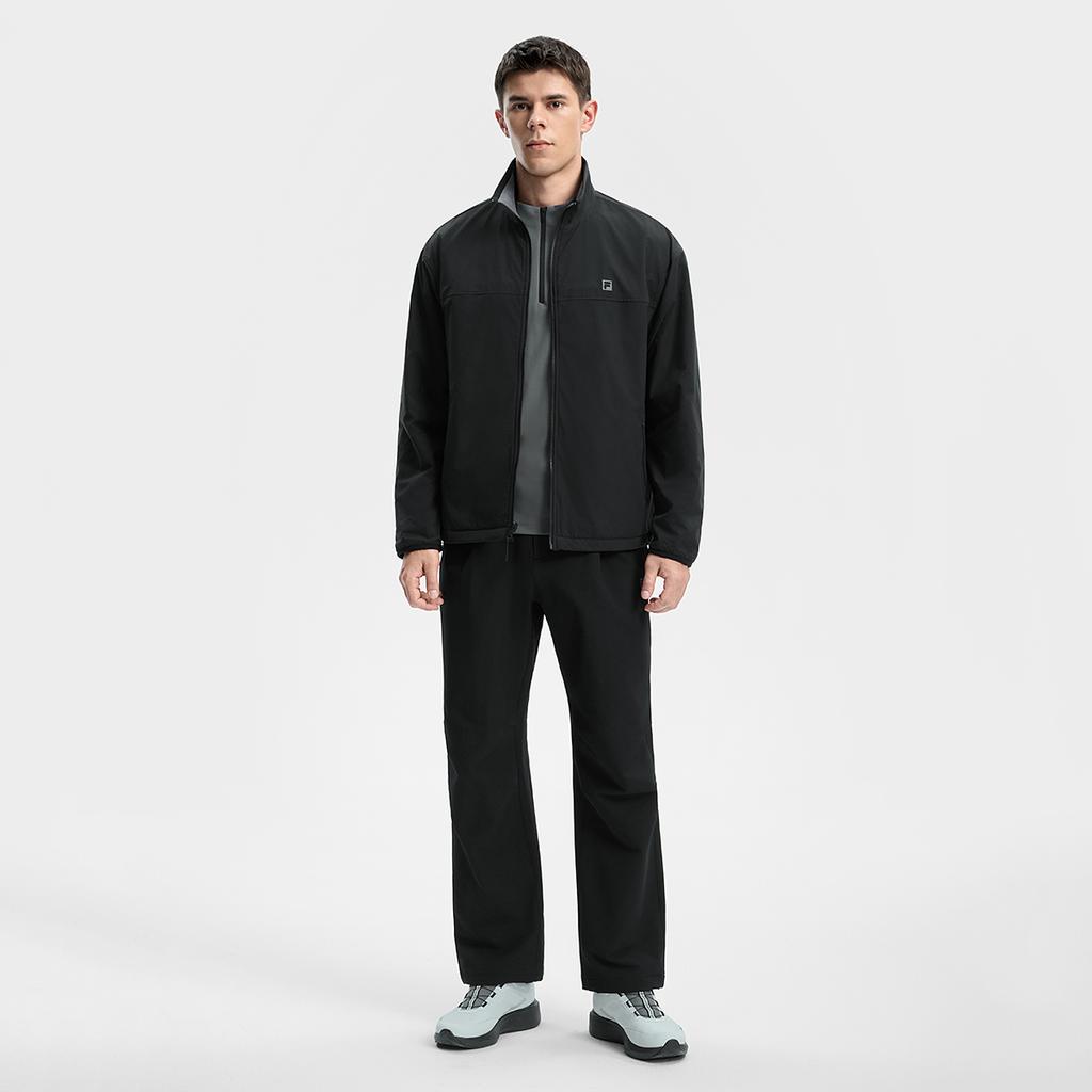 Fila Фитнес Двусторонняя Свободная Куртка с Воротником-стойкой Теплая Флисовая Куртка Унисекс A51U541502F-BK