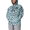 Adidas X Stella McCartney Printed Hooded Sweatshirt Women Hoodies Aqua-Green HA8909