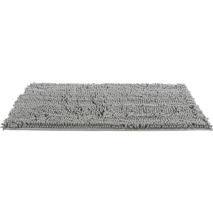 TRIXIE Tapis absorbant anti-saletés, imperméable - 60 x 50 cm - Gris - Pour chien