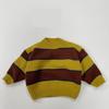 Детская одежда осень-зима в лесном стиле для младенцев, мальчиков и девочек, вязаный ретро-полосатый свитер, детская повседневная трикотажная кофта-пуловер, рубашка, топы для младенцев