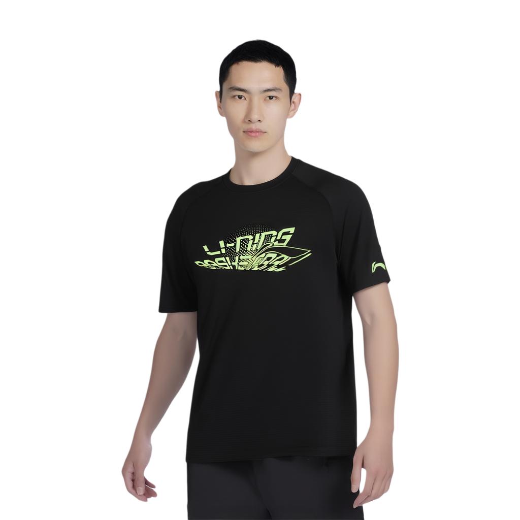 Li Ning Professional Basketball Collection T Shirt Men's Black ATSU755-1