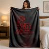 Rammstein Print Flannel Blanket Cozy Lightweight Plush Throw Blanket For Bed Sofa Household Use