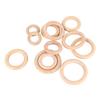 12Pcs Wooden Rings 6 Different Sizes Natural Wood Rings Unfinished Wooden Rings for Crafts Macrame Jewelry Making