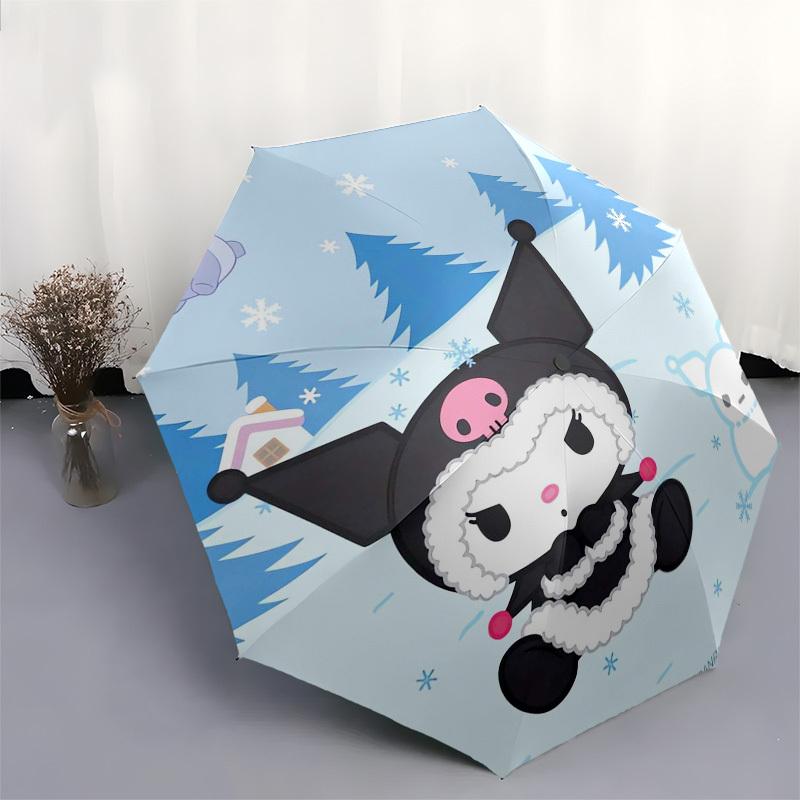 1pc Winter Wonderland Umbrella with Plastic Handle, Suitable for All Seasons Outdoor YUSAN374