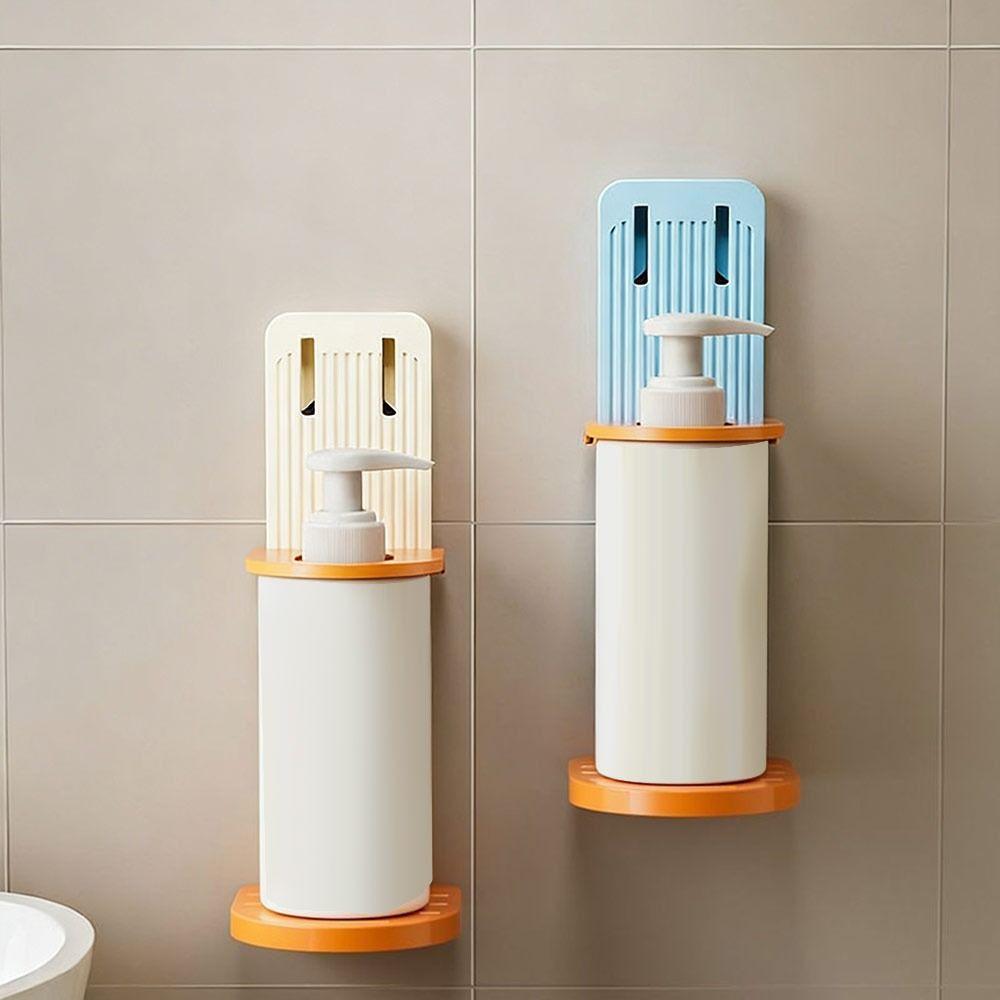 Wall Mounted Shower Rack Foldable Shampoo Bottle Holder Multi-Purpose Body Wash Storage Rack