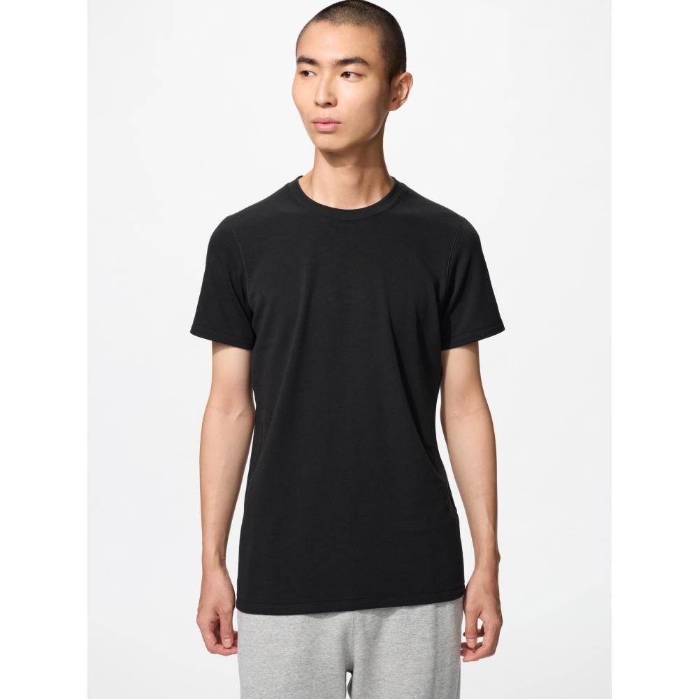 Uniqlo Футболка с круглым вырезом из хлопка Heattech, Япония, ультратеплая