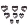 8pcs Leather Die Cutter Hollow Punching Tool High Carbon Steel Heart Shaped Cutting Mold Punching