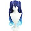 Amamiya Kokoro Cosplay Wig, Blue, Gradation, Heat-Resistant, with Two Buns