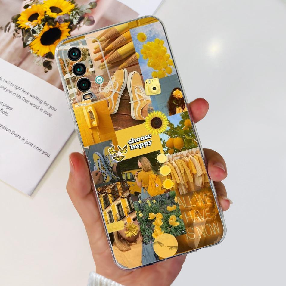 Чехол для Xiaomi Redmi 9T Модный Расписной Мягкий Силикон ТПУ Задняя Крышка Для Redmi 9T Redmi9T Чехлы для Телефона
