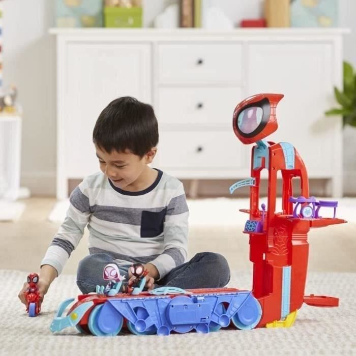 Quartier général Arachno-mobile 2 en 1 deluxe, Spidey et ses Amis Extraordinaires, jouet préscolaire, dès 3 ans