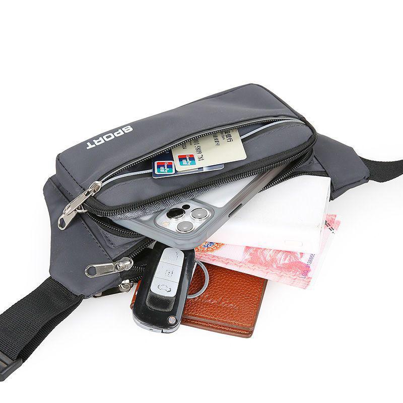 Unisex Waterproof Waist Bag: Multifunctional, Large Capacity, Durable for Casual, Work, Sports, or Travel; Mobile Phone and Wallet Holder.