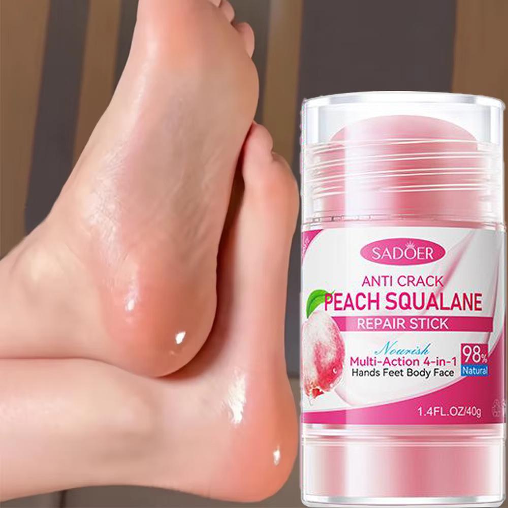 Ultra-Hydrating Foot Cream for Dry Cracked Heels -40g-Enriched with Vitamin E and Ghycerin  Alcohol Free  Phyto-Squalane-Softens and Nourishes Skin