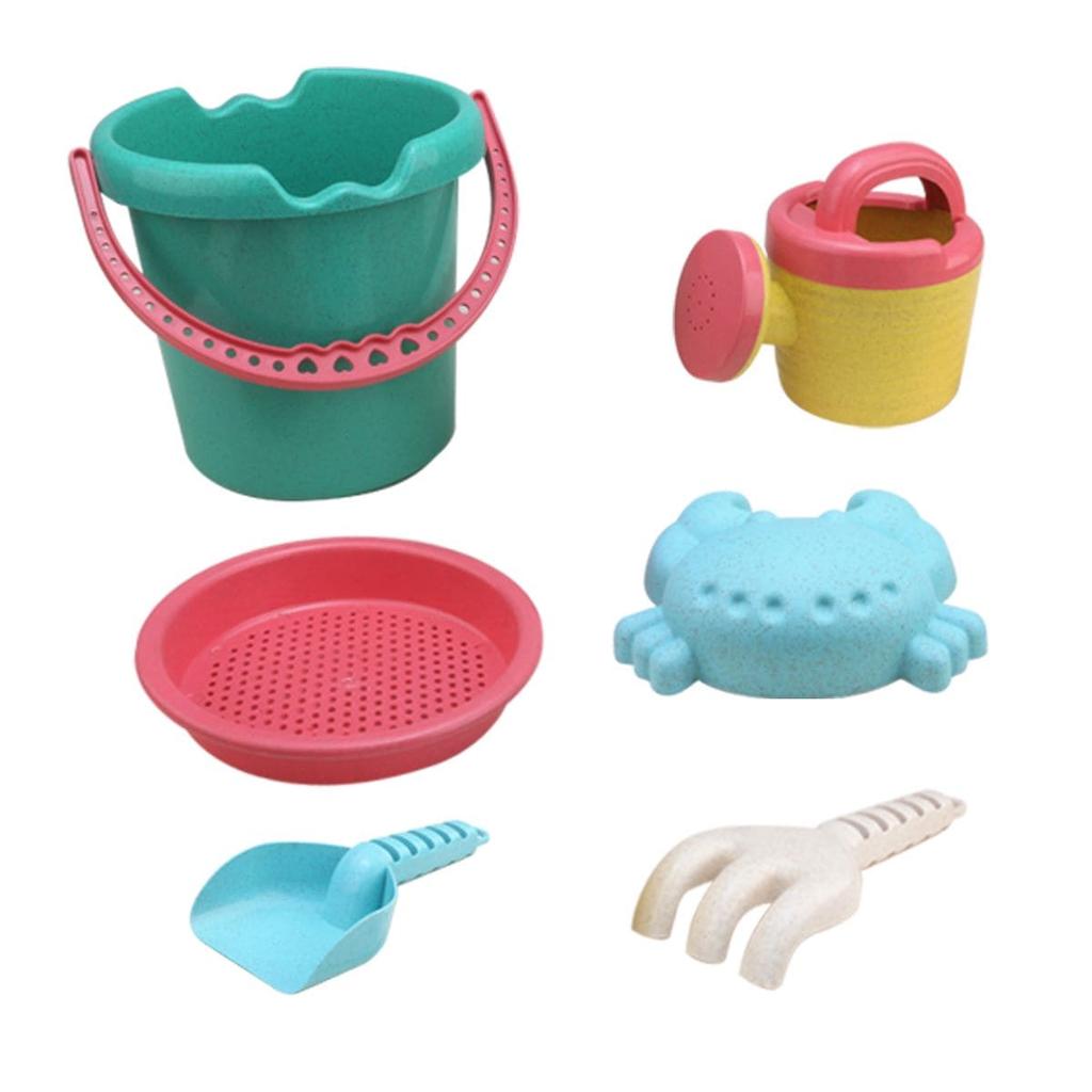 Beach toy sandbox bucket - green