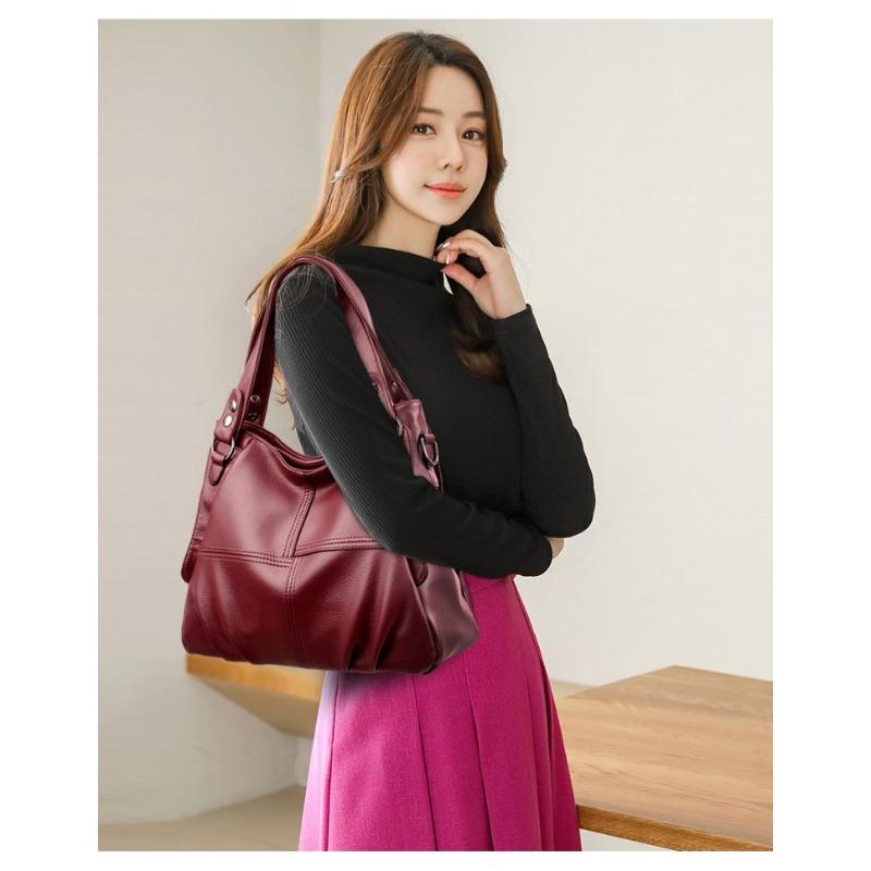 Роскошные женские сумки из мягкой кожи, новая повседневная большая сумка, дизайнерская женская сумка через плечо с большим плечом, женская лоскутная сумка