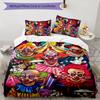 Horror Clown Circus 3pcs Bedding Set Duvet Cover Closure Includes 1 Duvet Cover & 2 Pillowcases for All Seasons Bedroom Home Dorm Decor