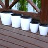 Double-layer Round Flowerpot Lazy Flower Pots Hydroponic Plastic Flowerpot Self Watering Flower Pot Water Absorption Planter