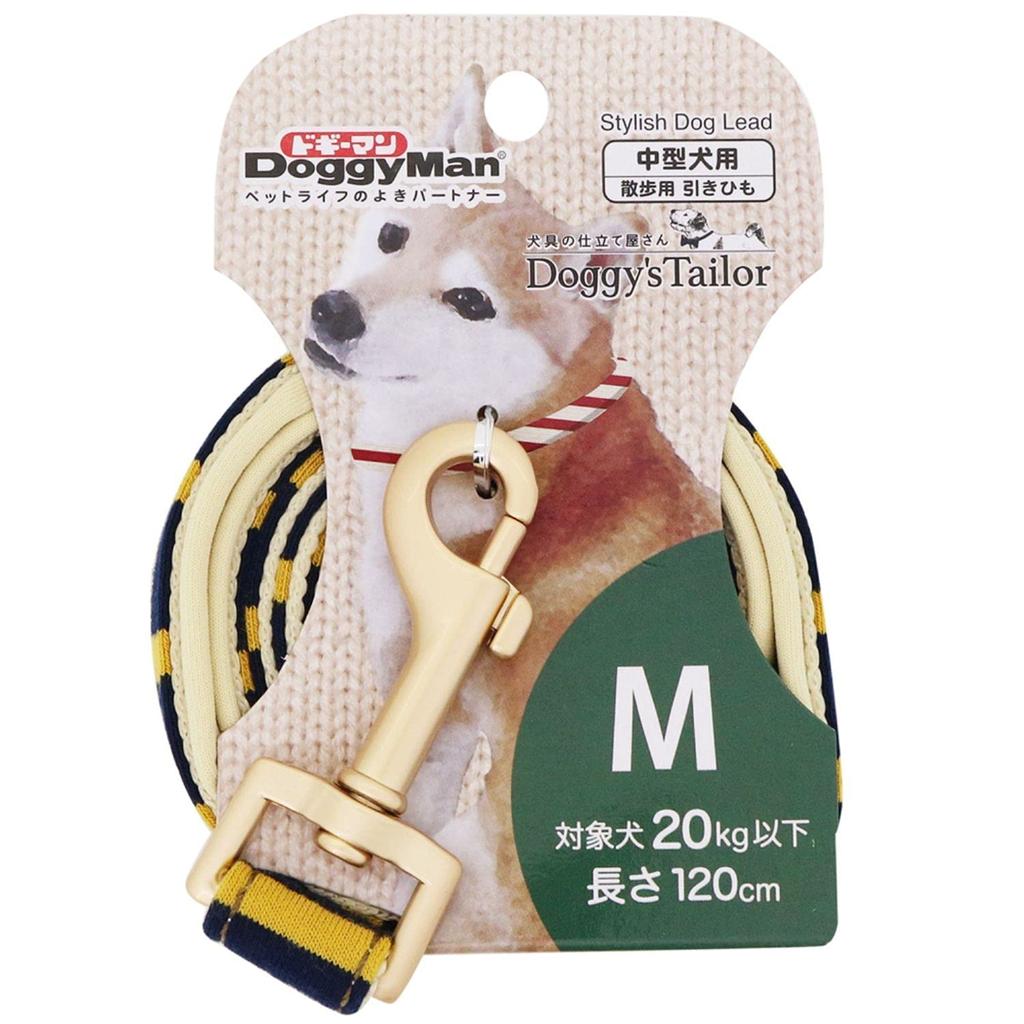 Поводок для собак Doggyman Tailor M Knit Style Doggy's Yellow/Navy
