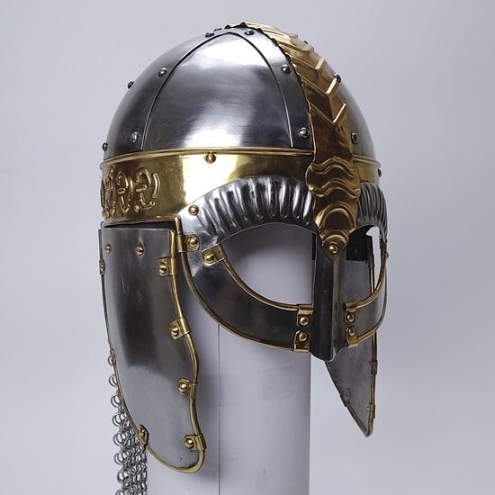 Кольчужный шлем викинга, Медуза черного вандала, средневековые доспехи рыцаря-тамплиера-крестоносца, шлем воина-лерпа викинга, сталь, латунный шлем