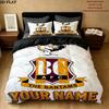 Custom Name Bradford City Afc Pattern Bedding uilt Set uilt Cover Pillowcase Home Decoration Birthday Gift(1*duvet cover + 2*pillowcase without core)