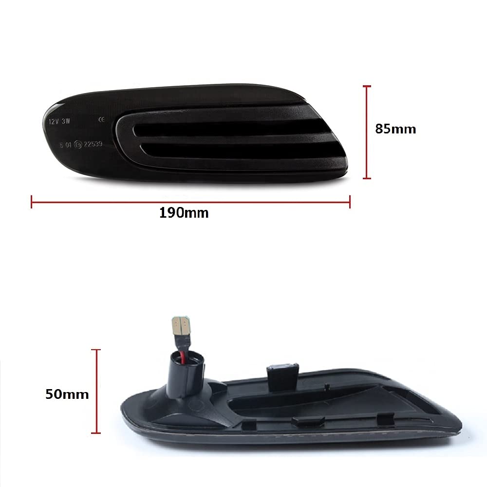 LED Side Marker Sequential Turn Signals Flowing Type Dynamic High Brightness LEDs Canceller BMW Mini Clubman F55 Hardtop F56 Hatchback F57 Built-in