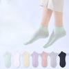 Socks Women's Summer Thin Section of Mid-calf Sweat Short Women's Socks Breathable Boneless Socks 7A Anti-odour Antibacterial Casual Cotton Socks