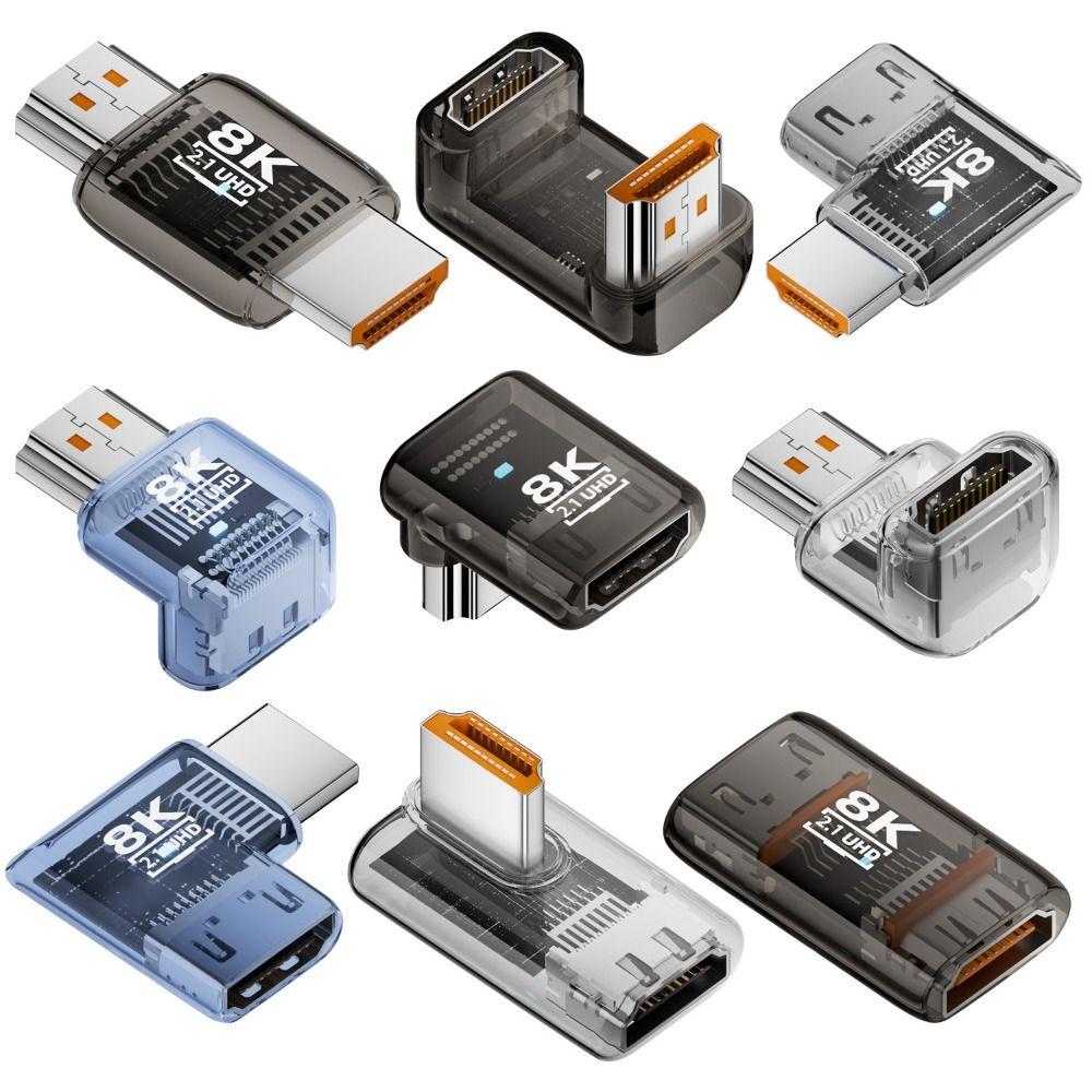 HDTV Male to Female Adapter 8K 60HZ Interface Protector HDTV Coupler UHD2.1 Extender Connector for Laptop TV Box
