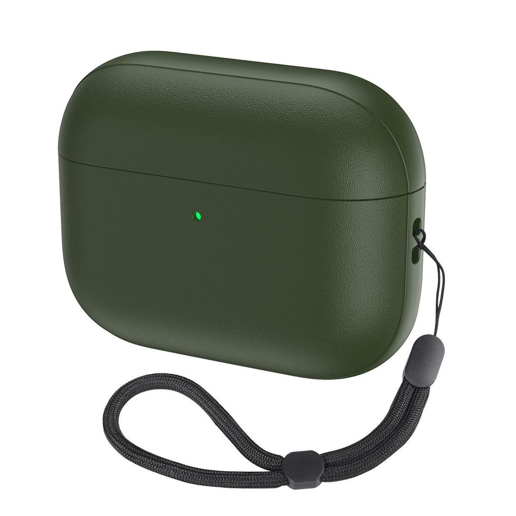 Мягкий защитный чехол для AirPods Pro 3/4 с ремешком для наушников Apple