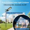 8000W Solar Street Light Outdoor, Motion Sensor & Remote, IP67 Waterproof, for Yard, Driveway, 1 Pack