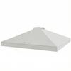 Gazebo Roof Replacement UV50+ Waterproof Pop Up Canopy Cover with 8 Drainage Holes 3 x 3 m White