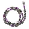 Natural Black Rutile Amethyst Gemstone Mix Smooth Beads Necklace 17" UB-4016 UB-4016